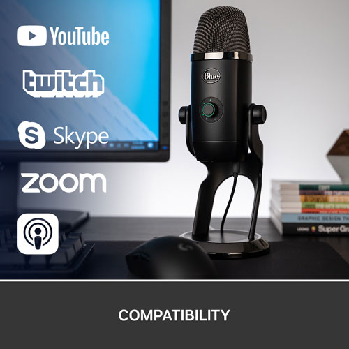  USB Computer Microphone, Plug&Play Cardioid Condenser PC Laptop  Mic, On/Off and Mute Buttons with LED Indicator, Compatible with  Windows/Mac, Ideal for ,Zoom,Recording,Games (6ft) : Electronics