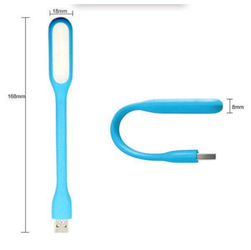 Flexible USB Portable Super Bright LED Light for Laptop or Computer Black