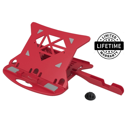 CARNATION  Ergonomic Adjustable Laptop Stand, Compatible With Macbook, Notebook, Tablets - Colour In Red