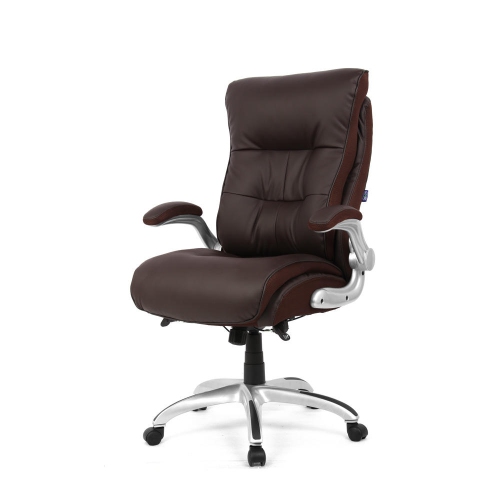 Moustache Big Tall High Back Cushion Office Chair Brown Best