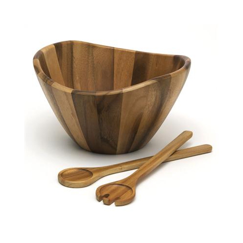 Acacia Salad Set with Servers Best Buy Canada