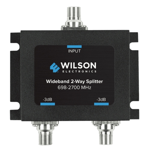 WILSON  Wide-Band 2-Way 75-Ohm Splitter - In Black