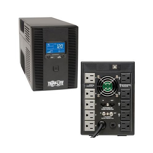 OmniSmart LCD 120V 50/60Hz 1500VA 810W Line-Interactive UPS, Tower, LCD display, USB port, Energy Star V2.0
