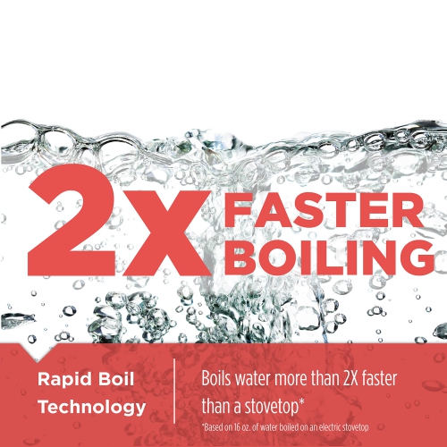 Bouilloire électrique Black+Decker 1,7&nbsp;L pour ébullition rapide avec filtre amovible et base pivotante, bouilloire sans fil