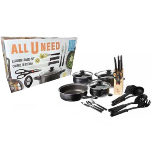 Gibson Home Total Kitchen 32 Piece Cookware Combo Set