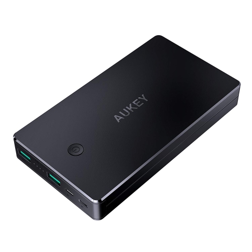 AUKEY 20000mAh Power Bank with Lightning & Micro Input Portable Charger, 3.4A Dual-USB Output Battery Pack