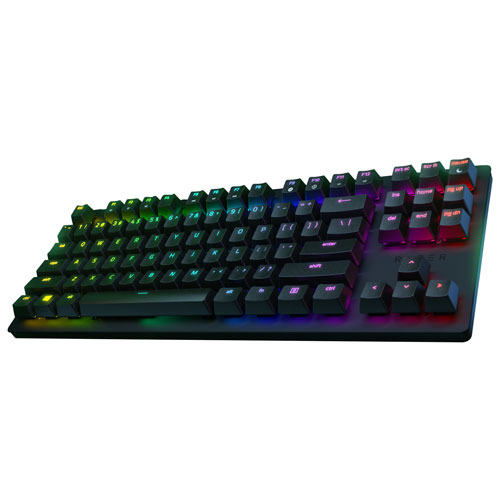 Razer Huntsman Tournament Edition Tkl Backlit Mechanical Linear Optical Switch Gaming Keyboard English Best Buy Canada
