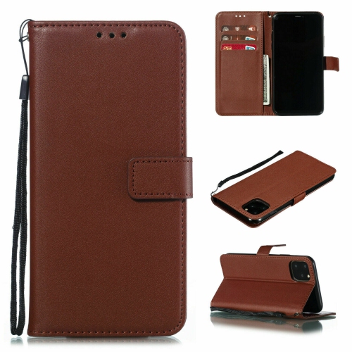 CSMART  [Cs] Iphone 11 Case, Magnetic Leather Folio Wallet Flip Case Cover With Card Slot In Brown