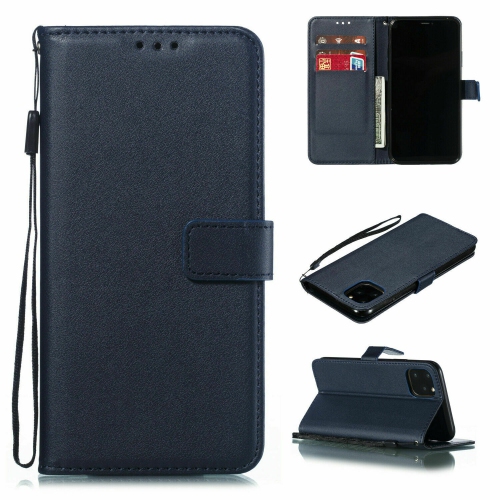 [CS] iPhone 11 Pro Max Case, Magnetic Leather Folio Wallet Flip Case Cover with Card Slot, Navy