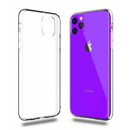 【couvercle arrière de protection anti-choc en silicone souple CSmart Op/MD en TPUR ultramince pour iPhone 11 Pro, transparent