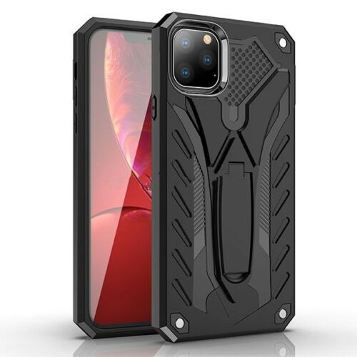 CSMART  【】 Shockproof Heavy Duty Rugged Defender Hard Case Kickstand Cover for Iphone 11 Pro Max (6.5") In Black