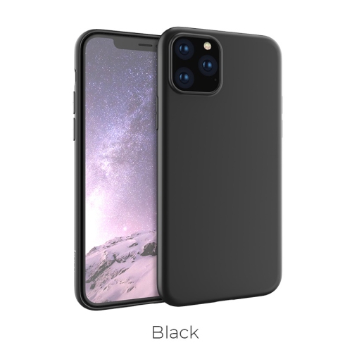 【CSmart】 Coque arrière ultra fine et souple en TPU Silicone Jelly Bumper pour iPhone 11 Pro, Noir