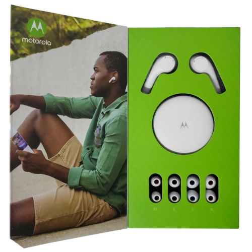 Motorola Verve Buds 500 True Wireless Bluetooth in-Ear Headphones Ear Pods - White - Open Box