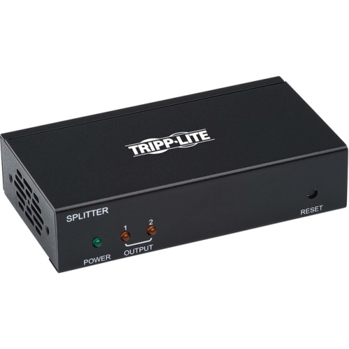 Tripp Lite HDMI Over Cat6 Extender Splitter w/ PoC 2-Port 4K@60Hz 4:4:4 TAA