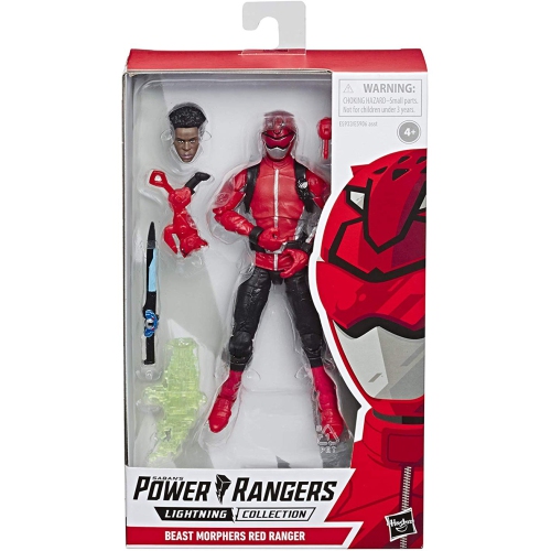 POWER RANGERS  Lightning Collection 6 Inch Action Figure Wave 2 - Beast Morphers Ranger In Red