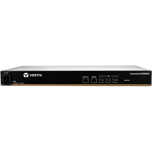 Vertiv Avocent ACS 8000 8-port Serial Console Server, Single AC Power
