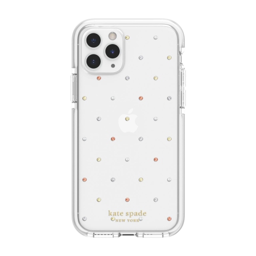Kate Spade Defensive Hardshell Case Pin Dot Clear for iPhone 11 Pro Cases KSIPH133PDGPC