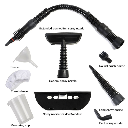 Costway Multifunction Portable Steamer Household Steam Cleaner 1050W W/Attachments Blue