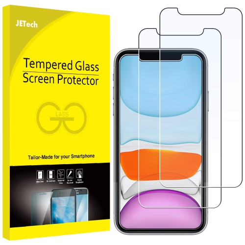 JETech Screen Protector for iPhone 11 and iPhone XR 6.1-Inch, Case Friendly, Tempered Glass Film, 2-Pack