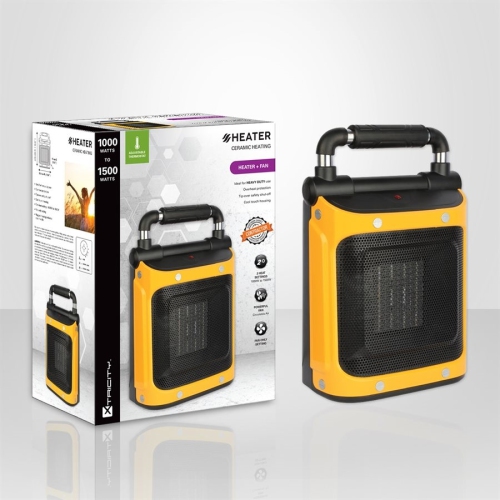 Xtricity 4-80305 Radiateur + Ventilateur Élément en Céramique pour Utilisation Intensive 1000W-1500W