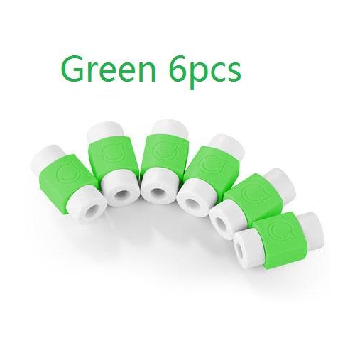 UGREEN Data cable tail protection sleeve Green 6Pcs
