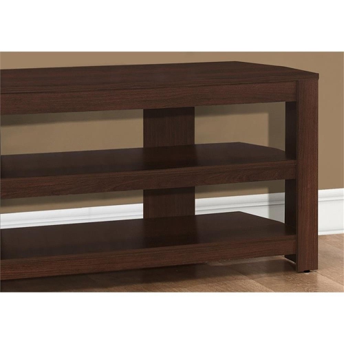 Monarch Specialties I 2554 Tv Stand 42"L Cherry Corner