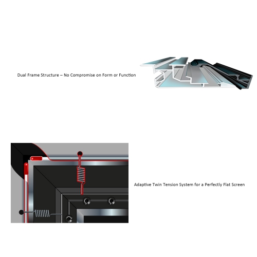 Elunevision 120'' Aurora Ultra Short Throw 8K ALR NanoEdge Projection Screen