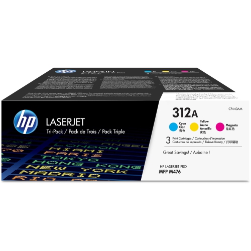 HP  312A Cym Tri-Pack Lj Toner Cartridge (Cf440Am) This way I know I will get the best performance