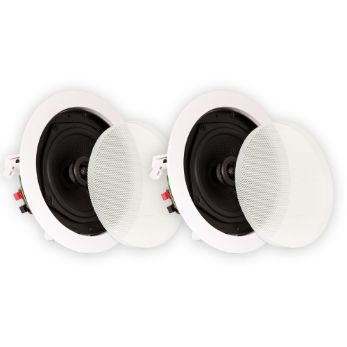 Theater Solutions TS50C Flush Mount In Ceiling Speakers 2-Way Home Theater Pair