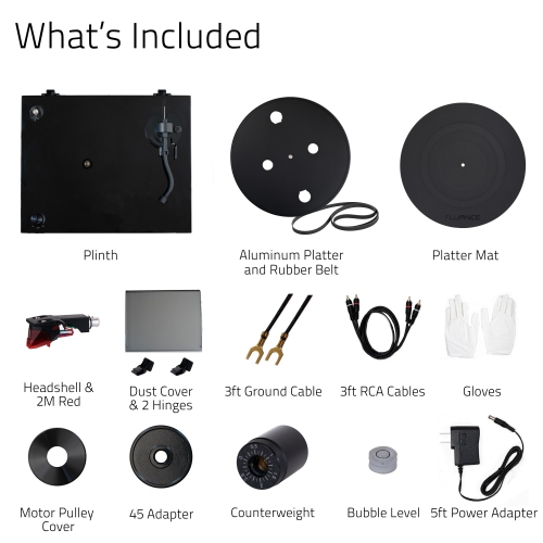 Fluance RT83 Reference High Fidelity Vinyl Turntable Record Player with Ortofon 2M Red Cartridge & Speed Control Motor