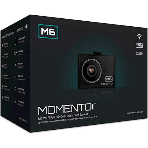 Momento – caméra avant et arrière M6 caméra de tableau de bord Wi-Fi, GPS