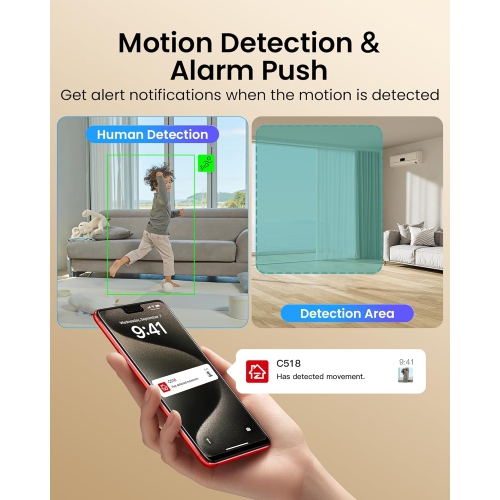 ZOSI IP66 Waterproof Solar Panel with 360° Adjustable Mounting Bracket, Non-Stop Charging Power Supply, Only Work for ZOSI C306 Wire-Free Battery