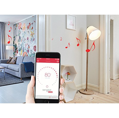 Sengled Pulse Dimmable LED Light with Wireless Bluetooth Speakers, Powered by JBL, Pewter