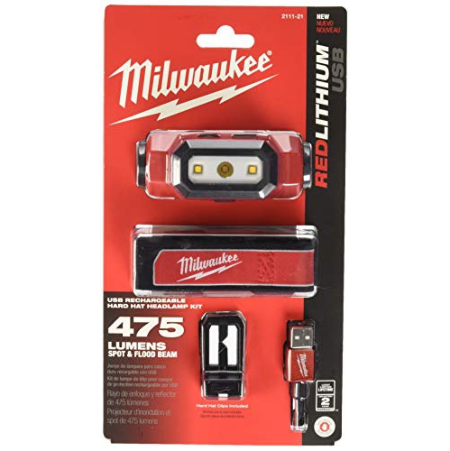 Milwaukee Electric Tools 2111 21 Usb Rechargeable Headlamp Red