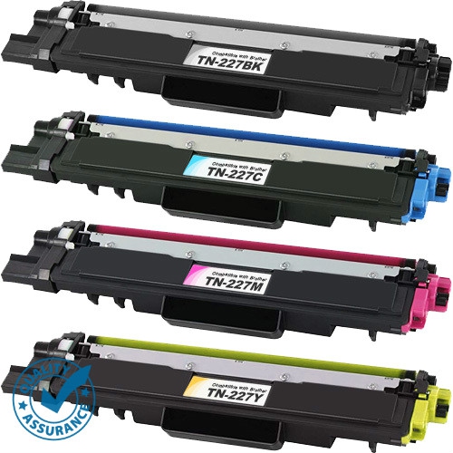Printer Pro™ 4 COLORS PACK-Brother TN227/TN223 BK/M/Y/C Toner Cartridge-Borther Printer MFC-L3710/L3750/HL-L3210/L3230/L3270