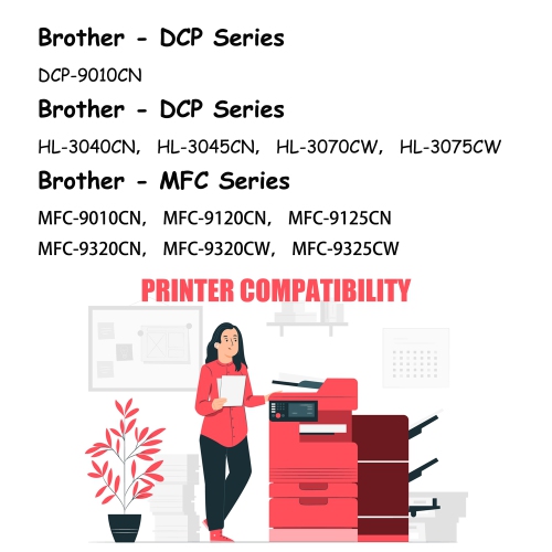 Printer Pro™ Brother TN210M Compatible Magenta Toner Cartridge-Brother Printer MFC-9010CN/9120CN/9320CW/3070CW