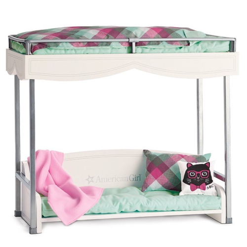 Kids Girls Toy Doll American Girls Doll Furniture Bunk Bed Bedding