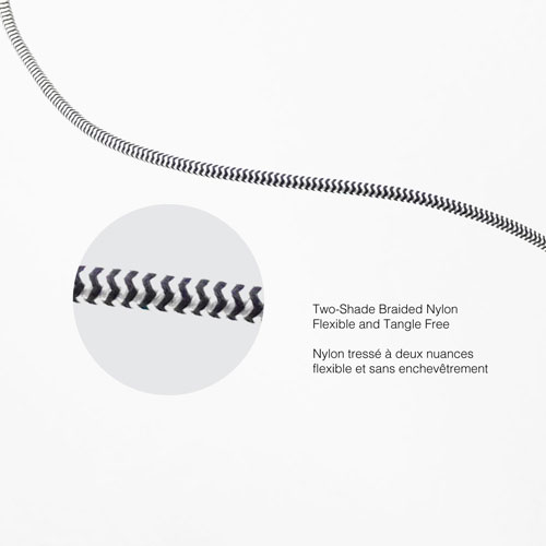 LBT 3m (10 ft.) Lightning to USB-C Cable - Black/White
