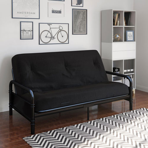 Futon en polyester contemporain Mali de DHP - Noir
