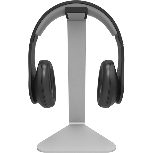 Kanto H1S Universal Headphone Stand with Silicone Padding, Silver