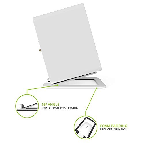 Kanto S6W Desktop Speaker Stands for Large Speakers, White