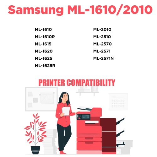 Printer Pro™ Samsung ML-1610D2(ML1610) Compatible Black Toner Cartridge-Samsung Printer ML-1615/ML-2010