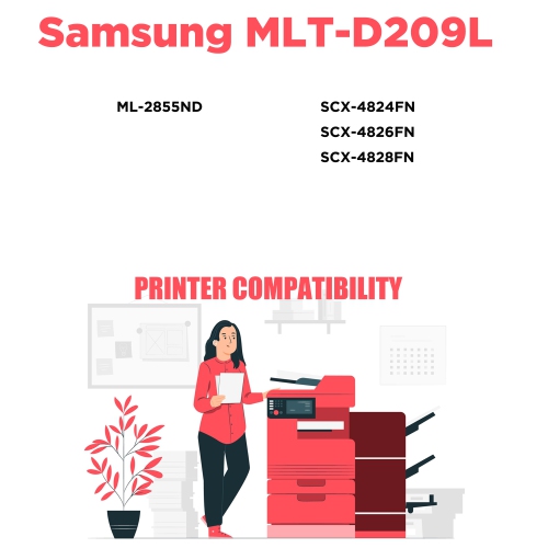 Printer Pro™ Samsung MLT-D209L Compatible Black Toner Cartridge-Samsung Printer SCX-4824/4826/4828/ML-2855