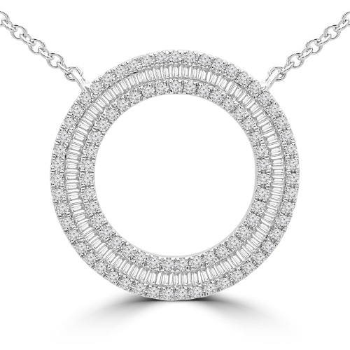 Collier en avec 0.45 CTW Diamant Blanc