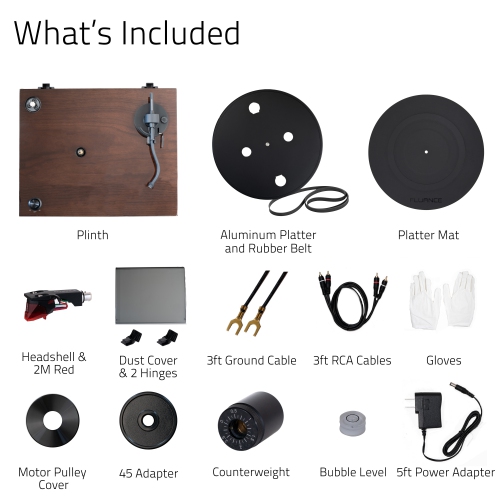 Fluance RT83 Reference High Fidelity Vinyl Turntable Record Player with Ortofon 2M Red Cartridge & Speed Control Motor