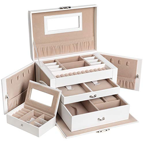 Mics Jewelry Box Girls Organizer Mirrored Mini Mics Jewelry Box Girls