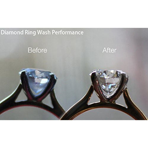 UKOKE UUUUC06G Professional – Nettoyant à bijoux à ultrasons avec minuterie, lunettes électroniques anneau de retenue diamant pour montre