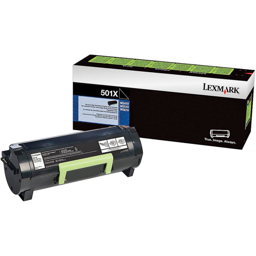 Lexmark 501X Extra High Yield Original Black Toner Cartridge For: Lexmark MS410, MS415, MS510, MS610