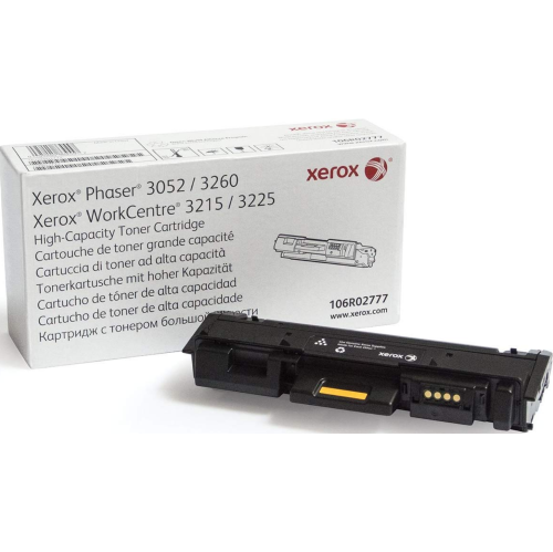 XEROX  106R02777 Toner Cartridge, High-Yield, for Phaser 3052 /3260, Workcentre 3215 / 3225 In Black