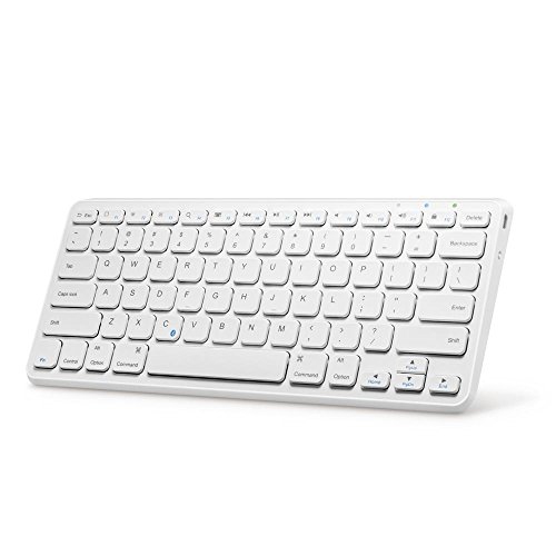 Anker Ultra Compact Slim Profile Wireless Bluetooth Keyboard with  Rechargeable Battery [Compatible with New iPad
